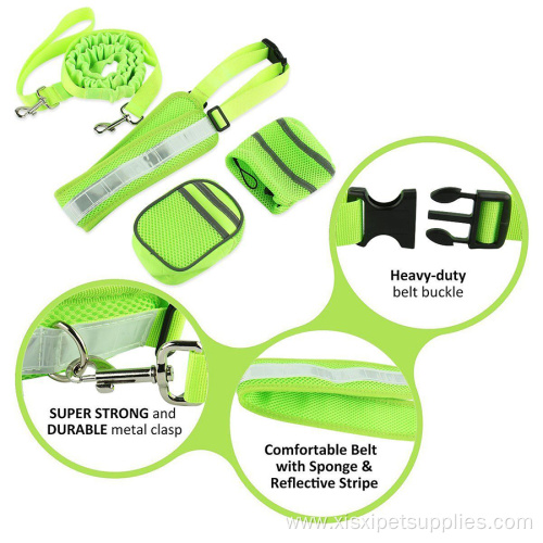 Dog Lead Walk Running Jogging Waist Belt Leash